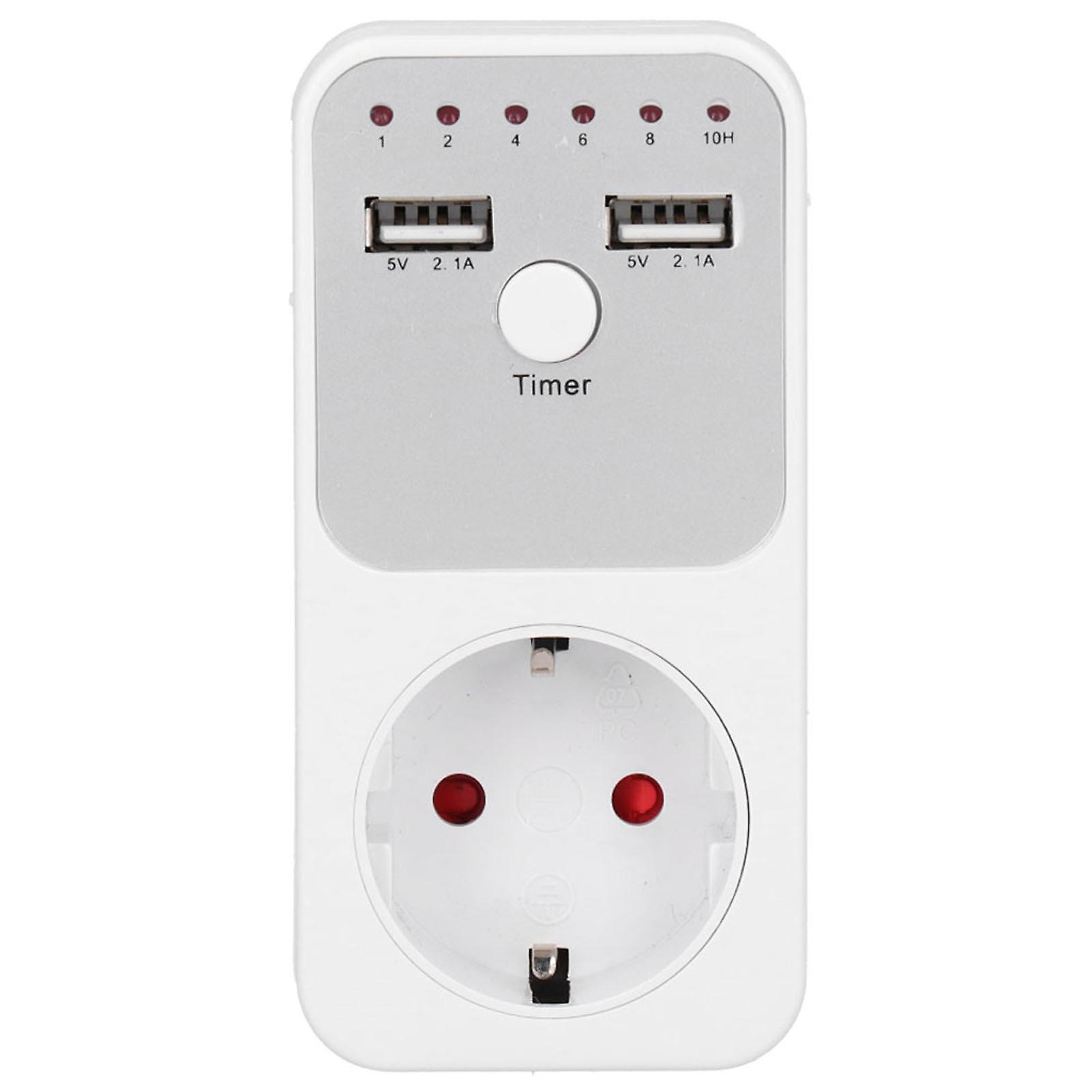180~260V USB Smart Digital Countdown Timer Socket for Computer Phone Charger