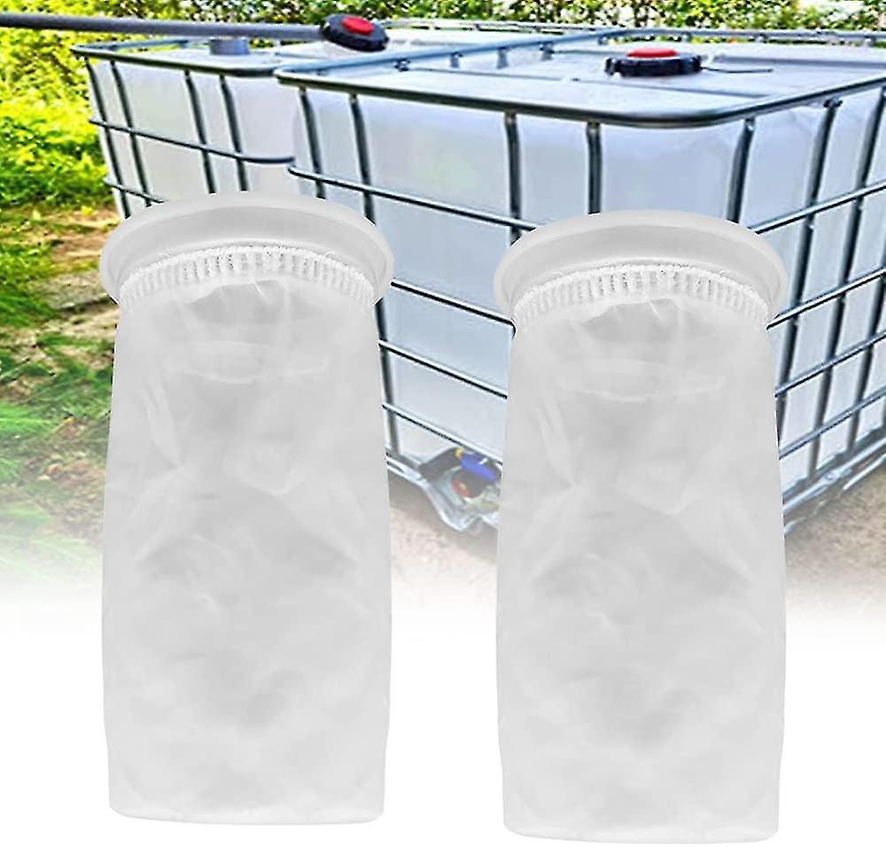 2 Pcs Nylon Ibc Filter, Ibc Rainwater Tank Filter Washable Ibc Replacement Filter Nylon Lid Filter - Ibc Tank Lid Fitting (105mm)