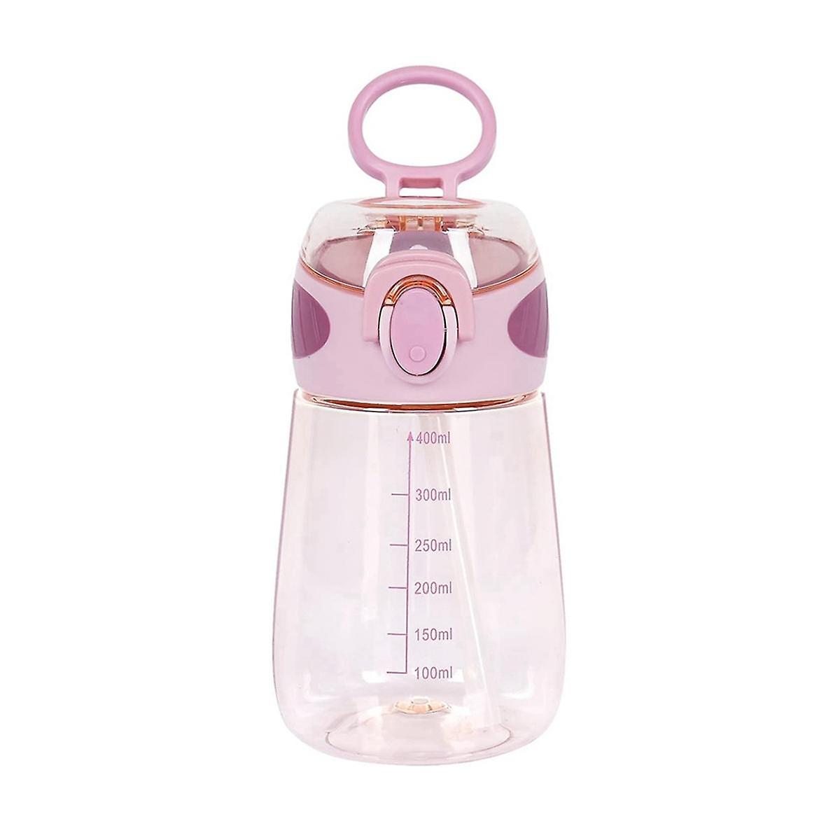 Butelka na wodę 400 ml ze słomkową butelką do picia dla małych dzieci z uchwytem Szerokie usta Szczelna Cute S