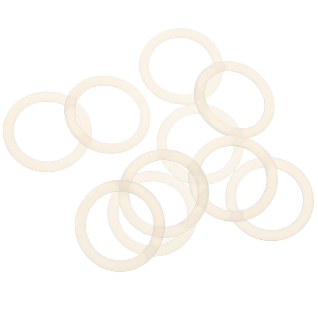 10Pcs Silicone Baby Pacifier Holder Adapter O Ring Dummy Ring Ring White