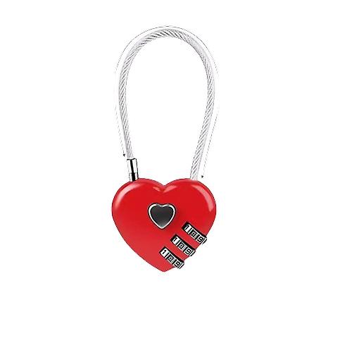 Heart-Shaped Digital Padlock - Exquisite & Secure Mini Lock