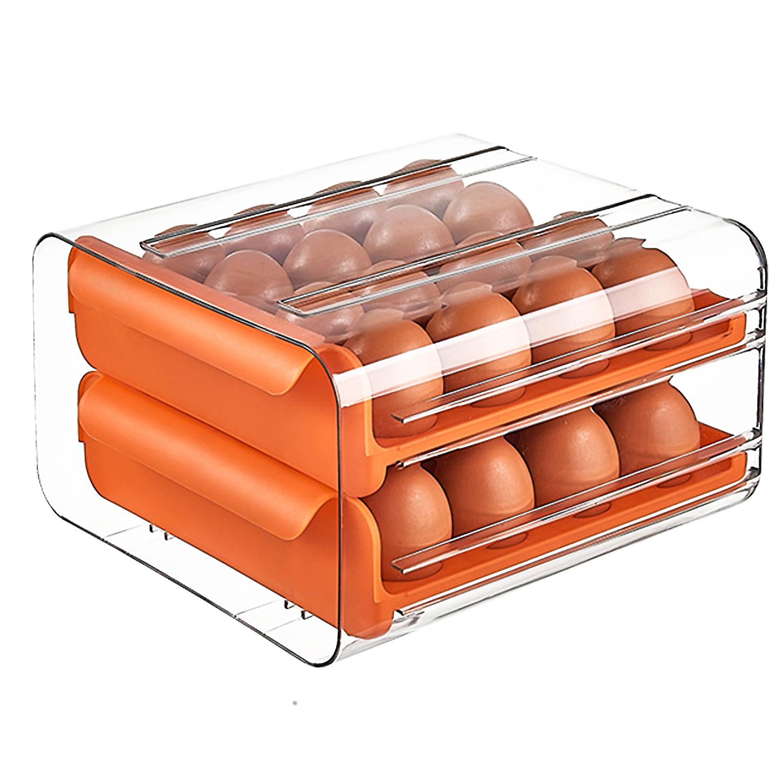 Egg Storage Container Household Colourful Drawer Type Egg Fresh Storage Box