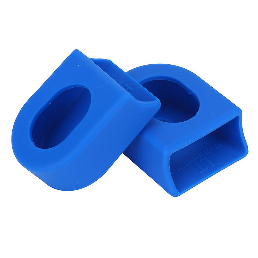 1 Pair (2pcs) Soft Bicycle Crank Protective Sleeves (Blue)