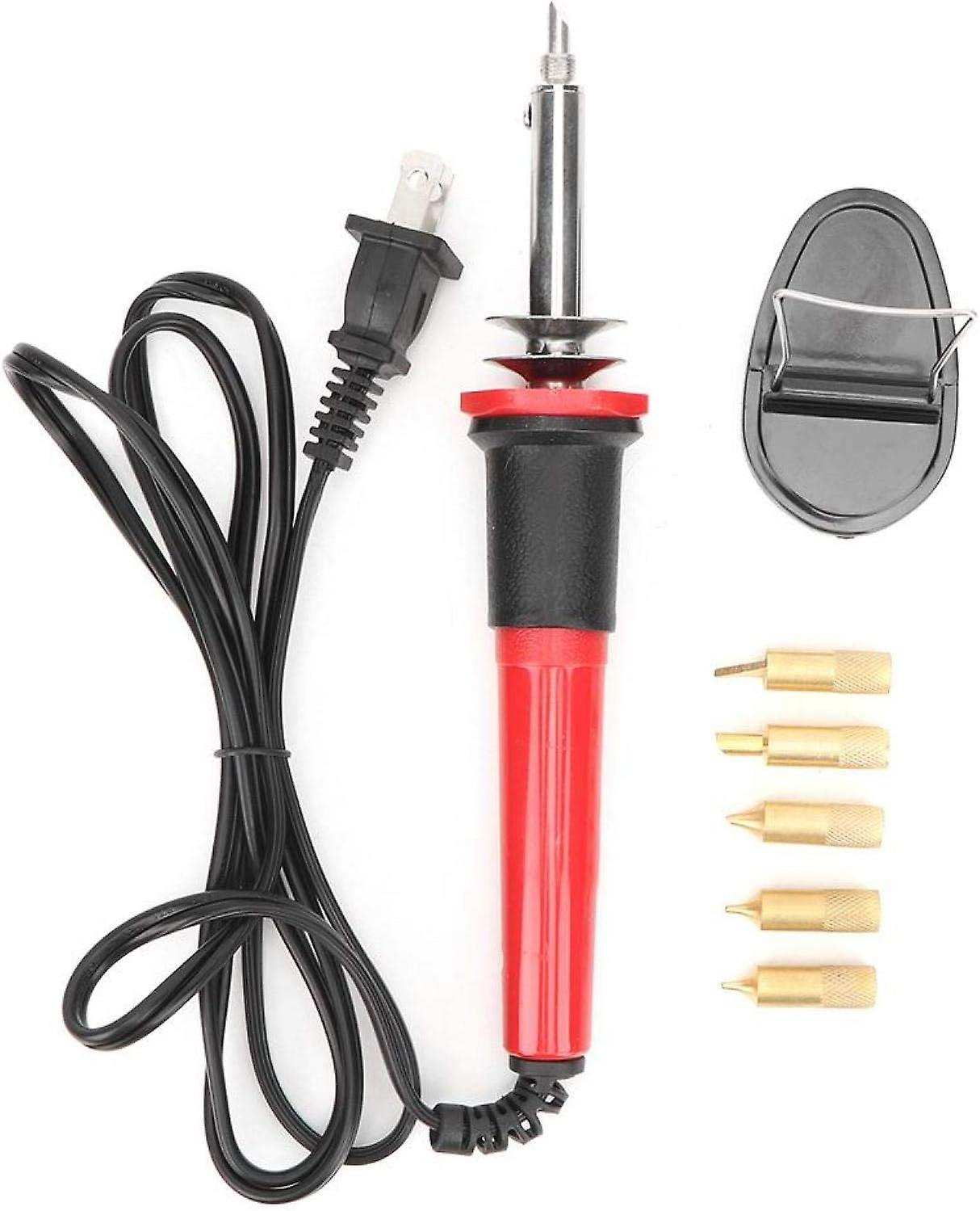 7 pcs Wood Burning Kit, Pyrography Pen with 40 Soldering Tips Temperature Adjustable Wood Painting T