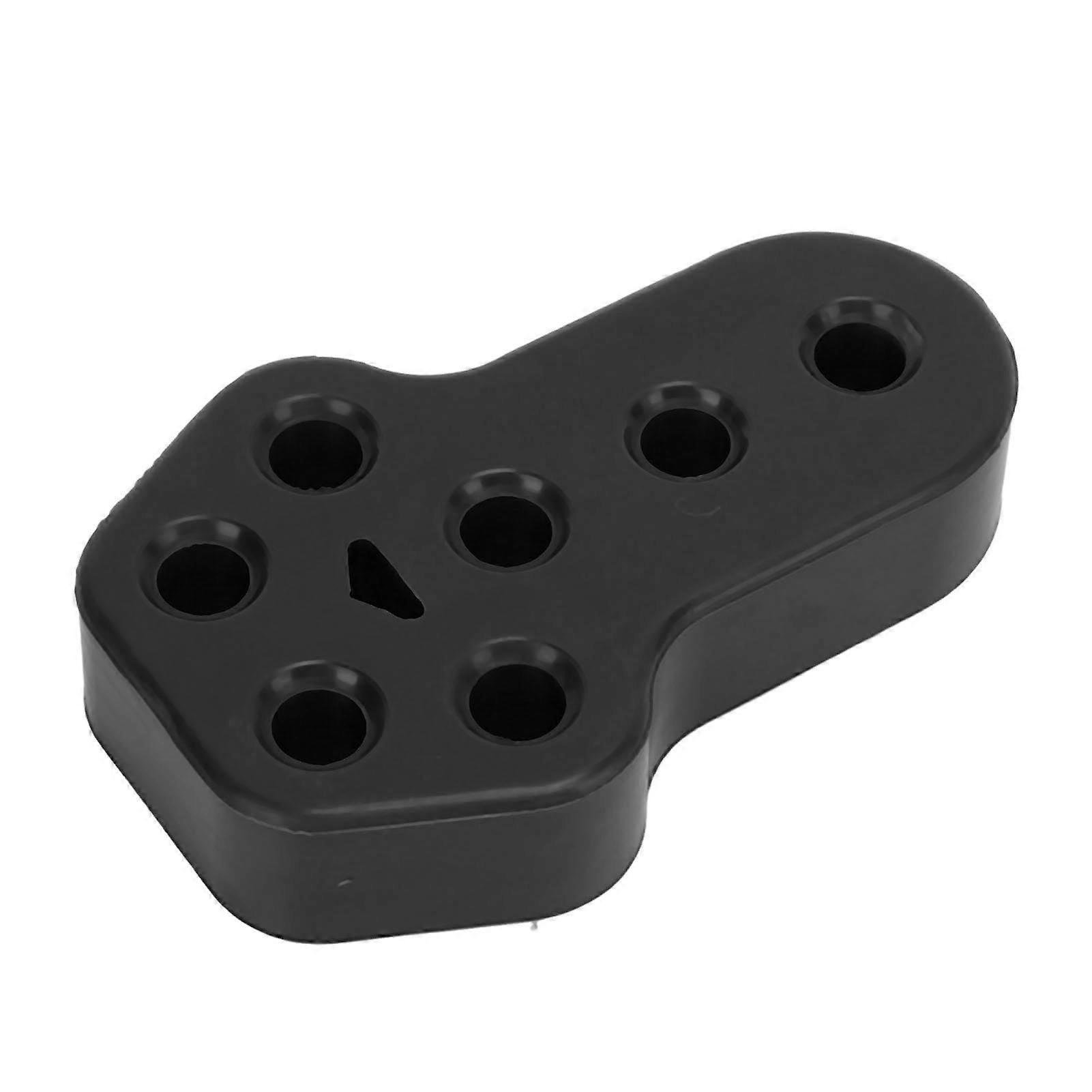 Universal Car Exhaust Muffler Mounting Bracket 7 Holes 12mm Diameter Black