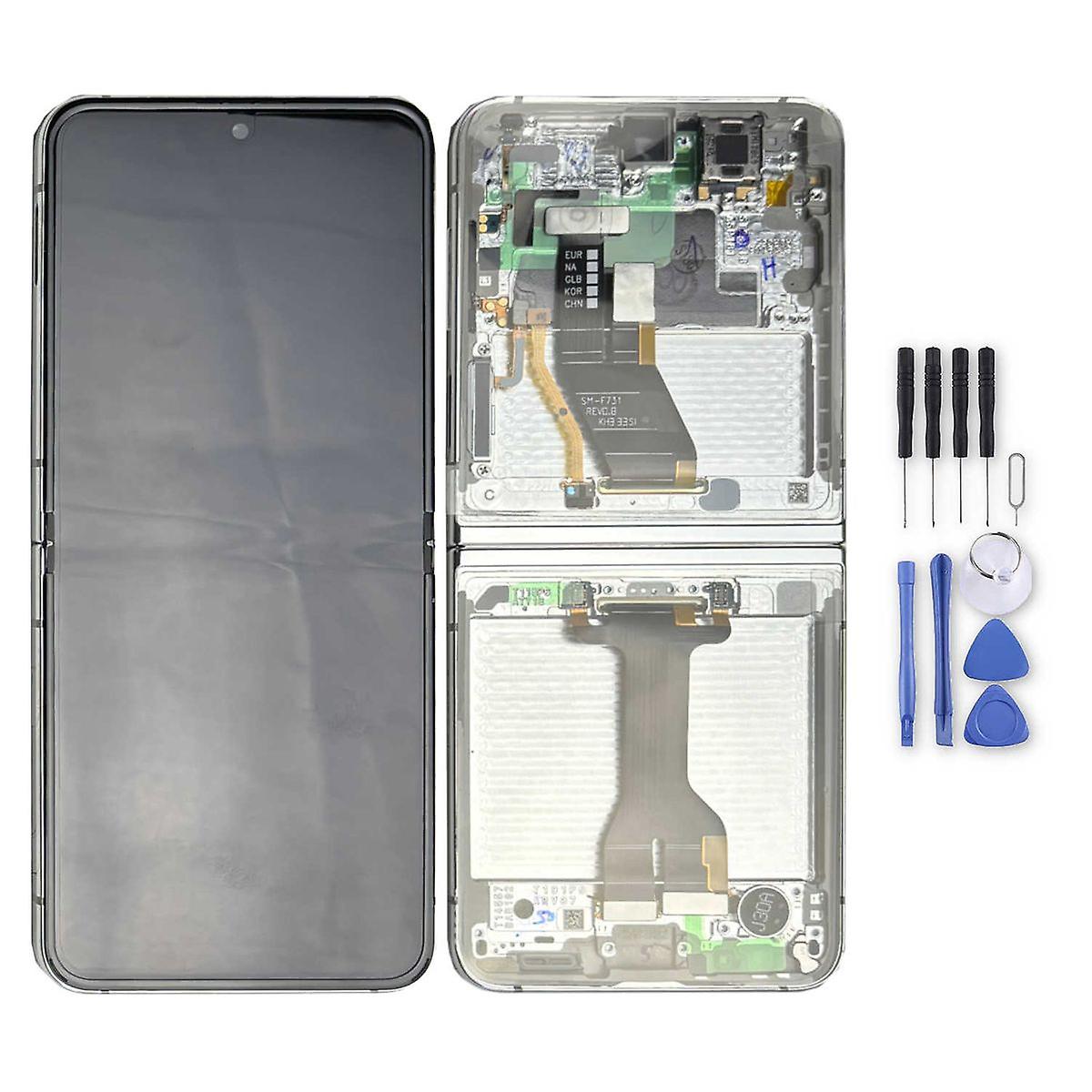 Samsung Galaxy Z Flip5 GH82-31828B Display LCD Unit Touch with Frame Spare Part Repair Beige