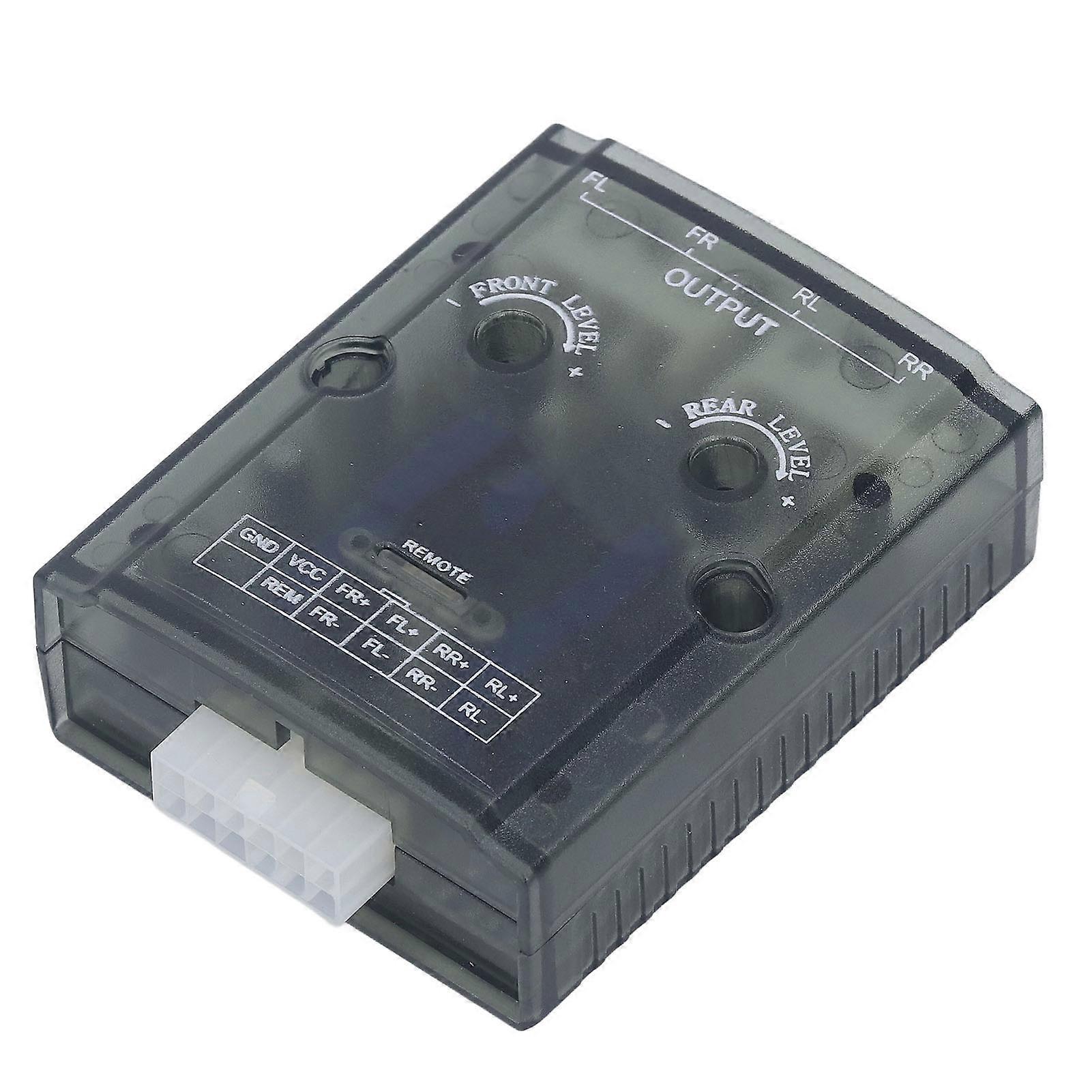 4 Channel Car Stereo Speak Delay Signal High to Low Converter 12V Amplifier for CD Player High and Low Adapter