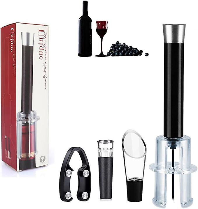Wino On-The-Go Vinöppnare Set Lufttryck Vin Korkskruv Flasköppnare Korkborttagare Present för vinälskare