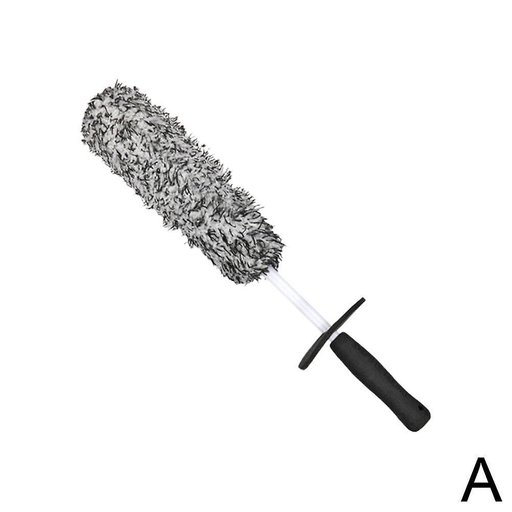 Black brush (A) $ Plush microfiber car wash brush tire rim wheel cleaning brush wheel brush
