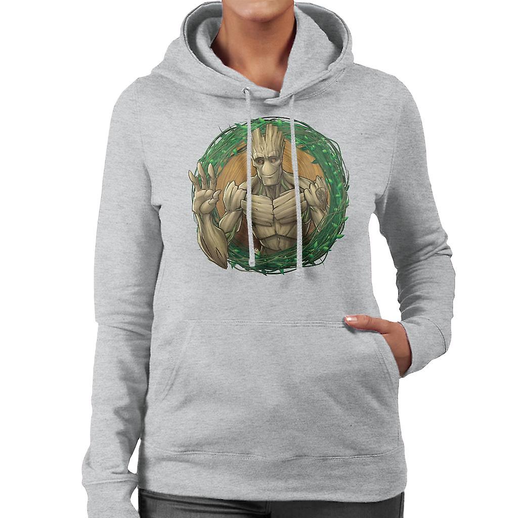 Marvel Guardians Of The Galaxy Groot Wave Women's Hooded Sweatshirt