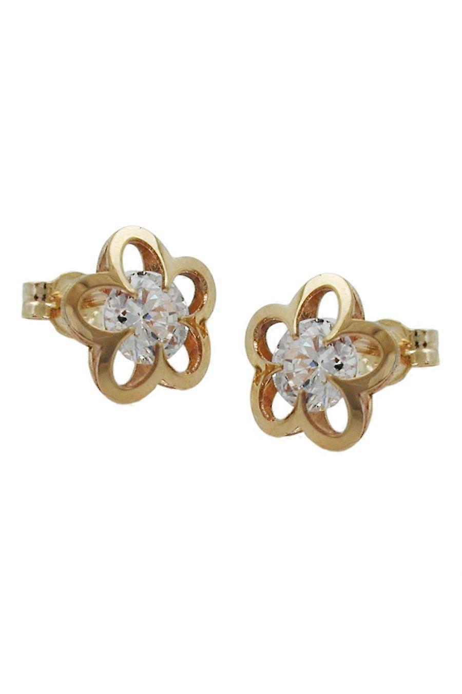 Earrings Flowers 9k Gold - Gl430816