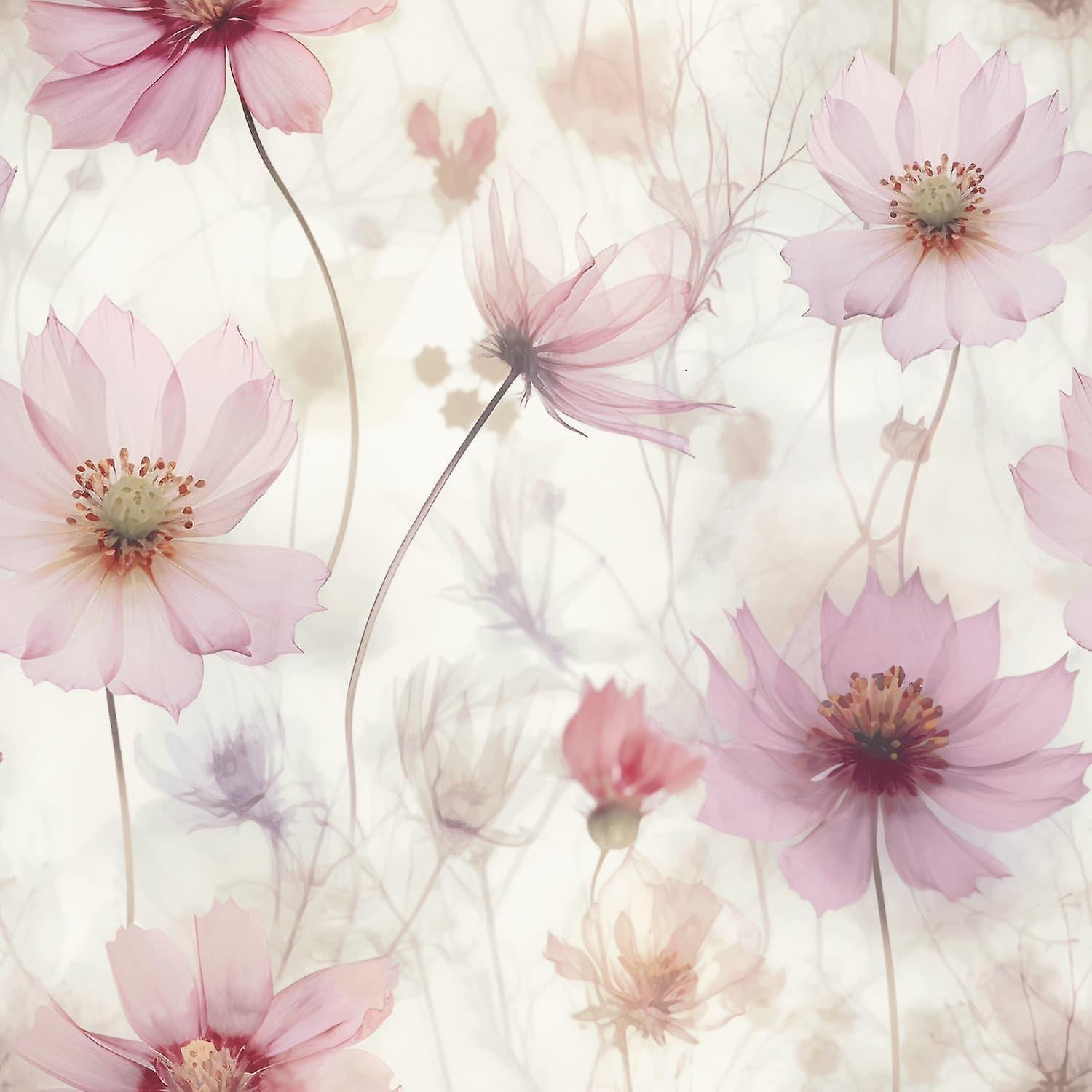 Muriva Lissa Flowers Pink Wallpaper
