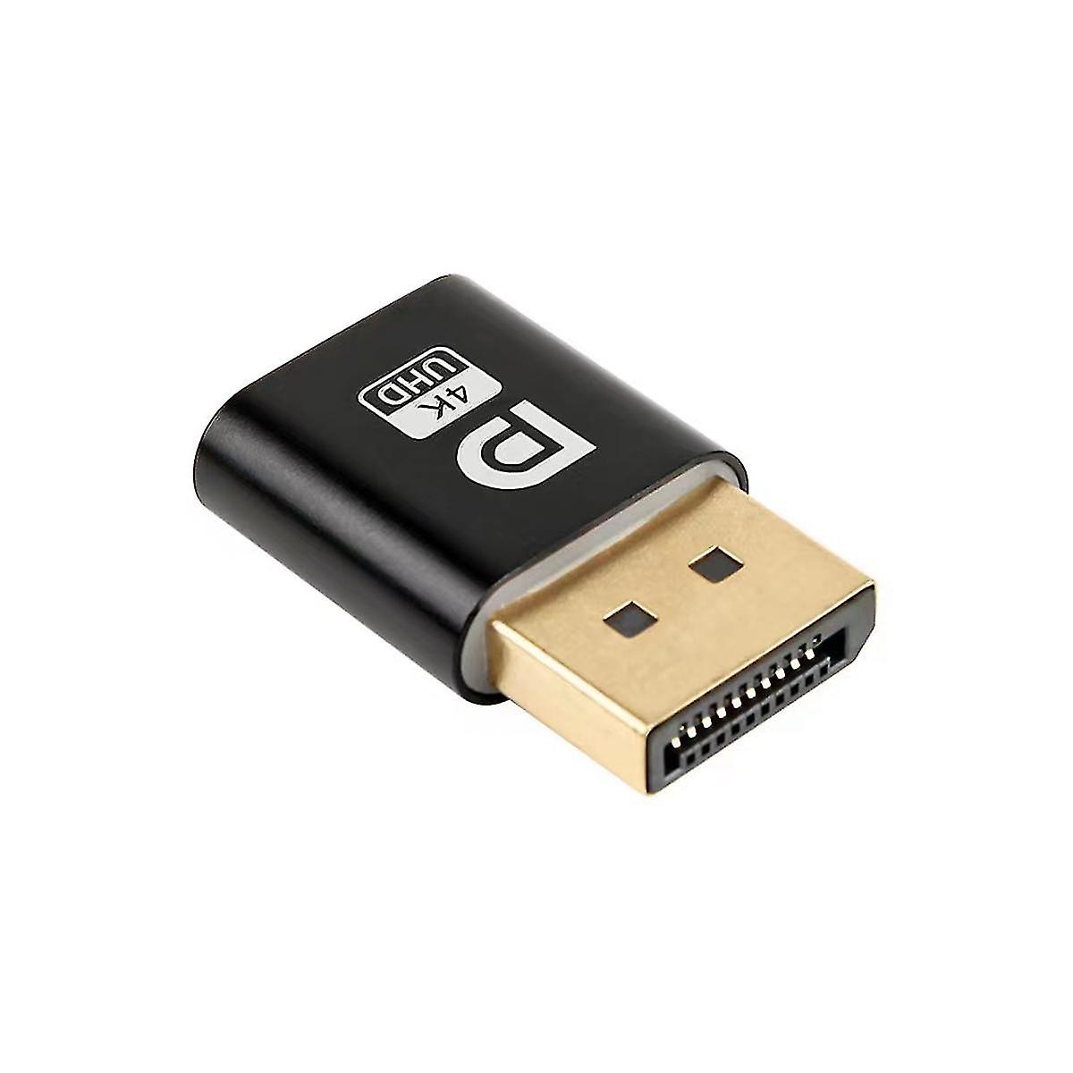4K Displayport Dummy Plug DP Virtual Display Adapter EDID Headless Ghost Emulator for PC Graphics V