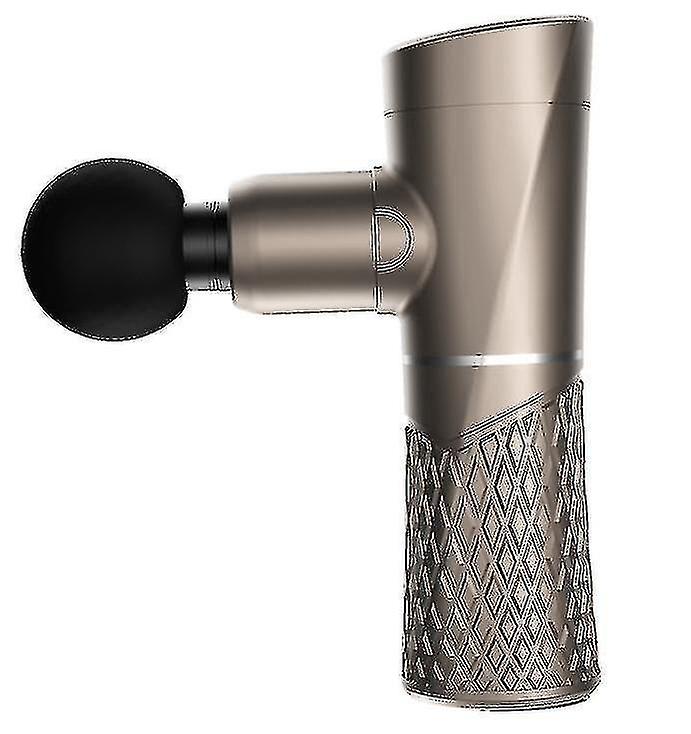 ポータブルミニ筋膜ガン筋肉マッサージガンエクササイズフィットネス機器（ゴールド）