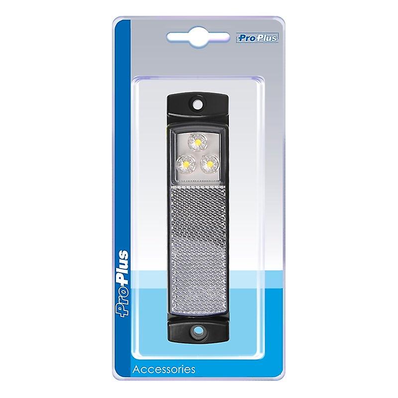 Front position light 12/24V white 126x30mm LED in blister