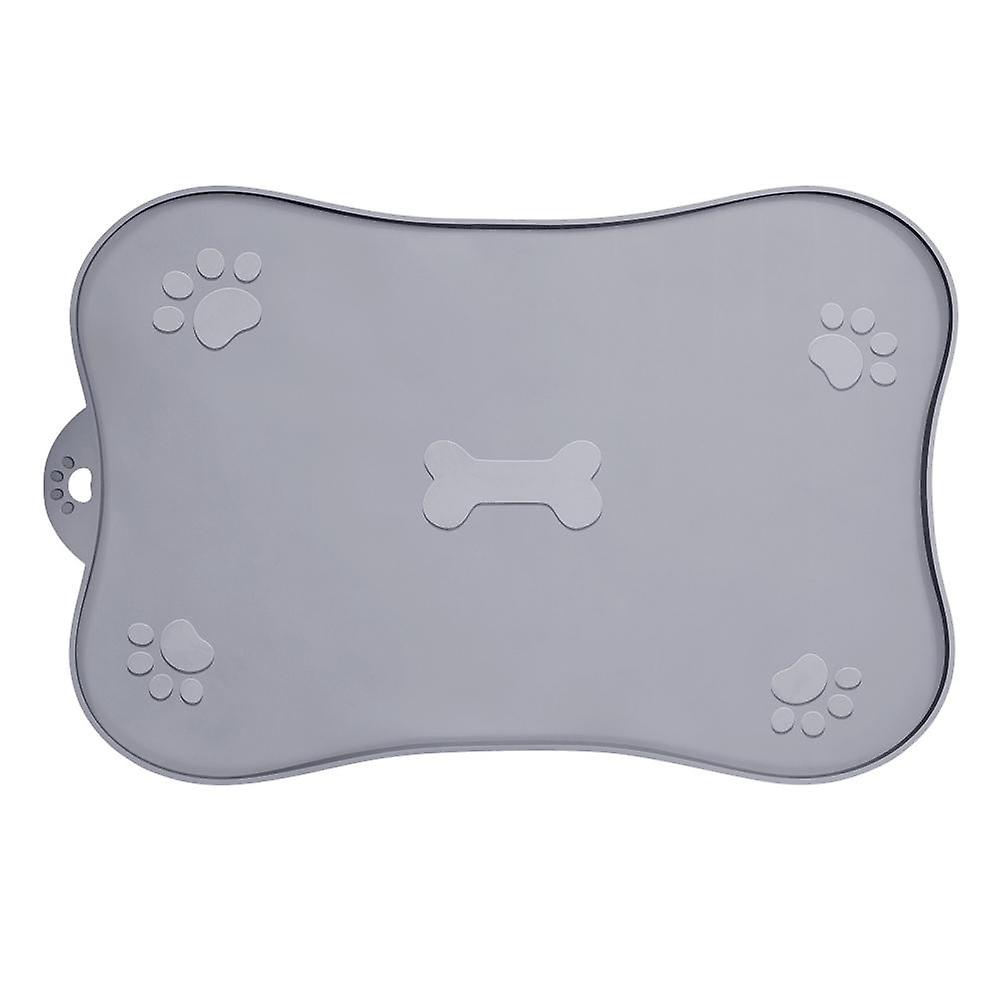 Pet Placemat for Dog and Cat Waterproof Silicone Pet Feeding Pad Non Slip Rollable Mat for Prevent Food and Water Overflow