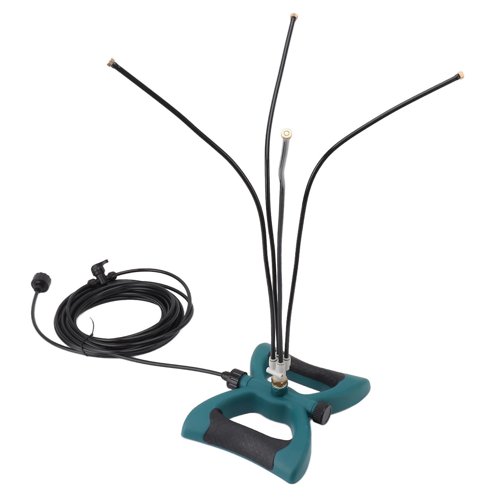 Standing Misters Outdoor Misting Cooling System Flexible Adjustable Angle Anti Leakage Portable Mister with 10m Extension Hose for Yard EU Thread