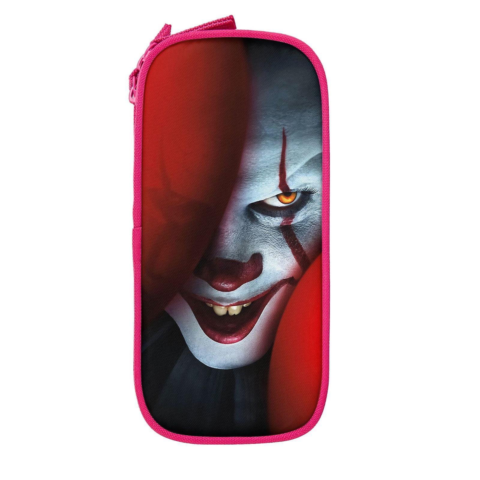 ジッパー付きペニーワイズペンケース、大容量ペンポーチ、大容量収納バッグ、耐久性のあるペンボックス、子供のための新学期用品、ティーン、学生、男の子、女の子