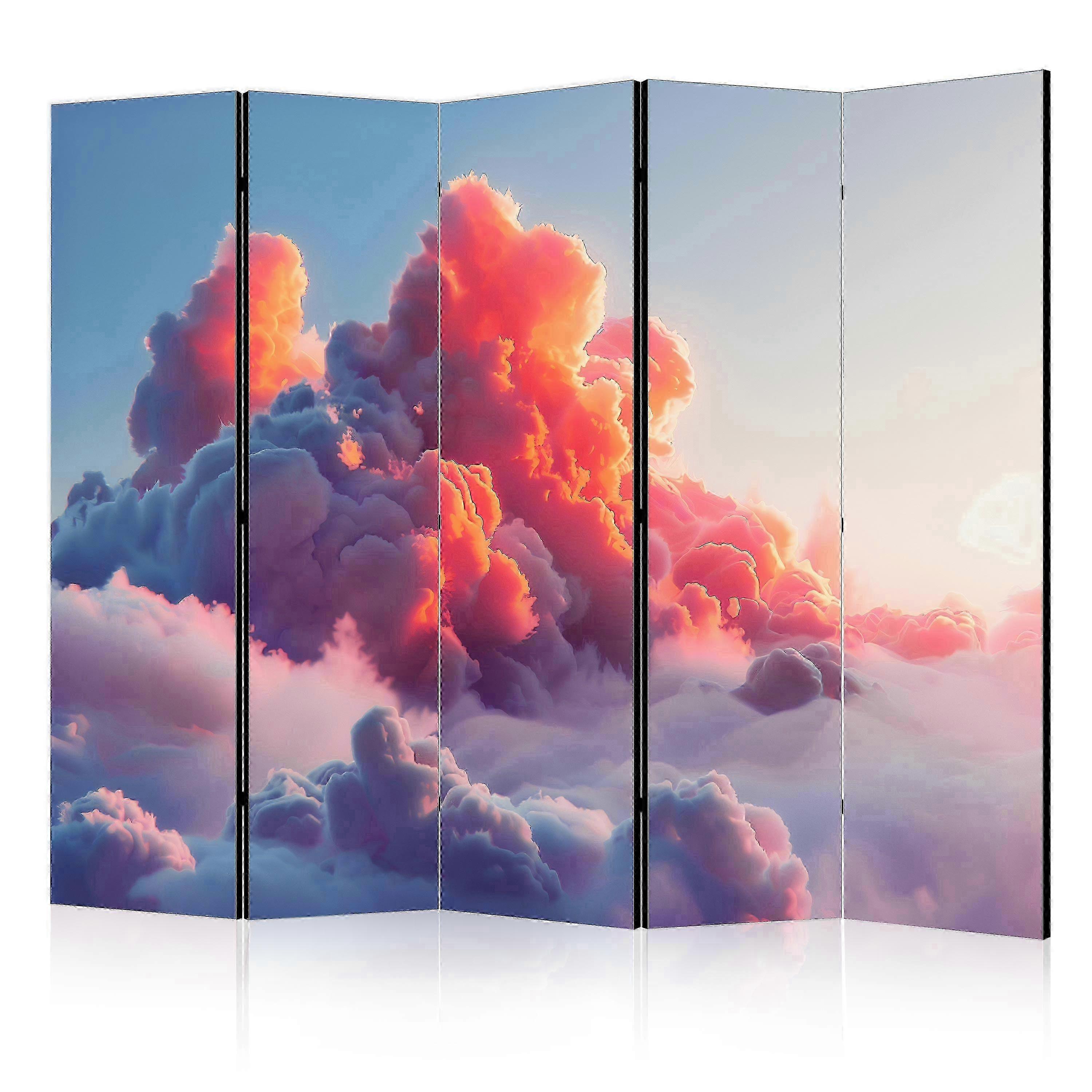 Divisor de Quarto - Twilight Spectacle: Nuvens em Tons de Rosa e Roxo