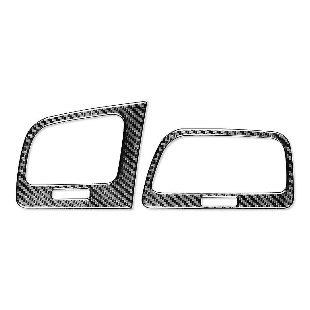 ملصق منفذ ديكور 2 قطعة / مجموعة 2 قطعة ملحقات ألياف الكربون غطاء تقليم لوحة القيادة استبدال للجولف 7 2013-19