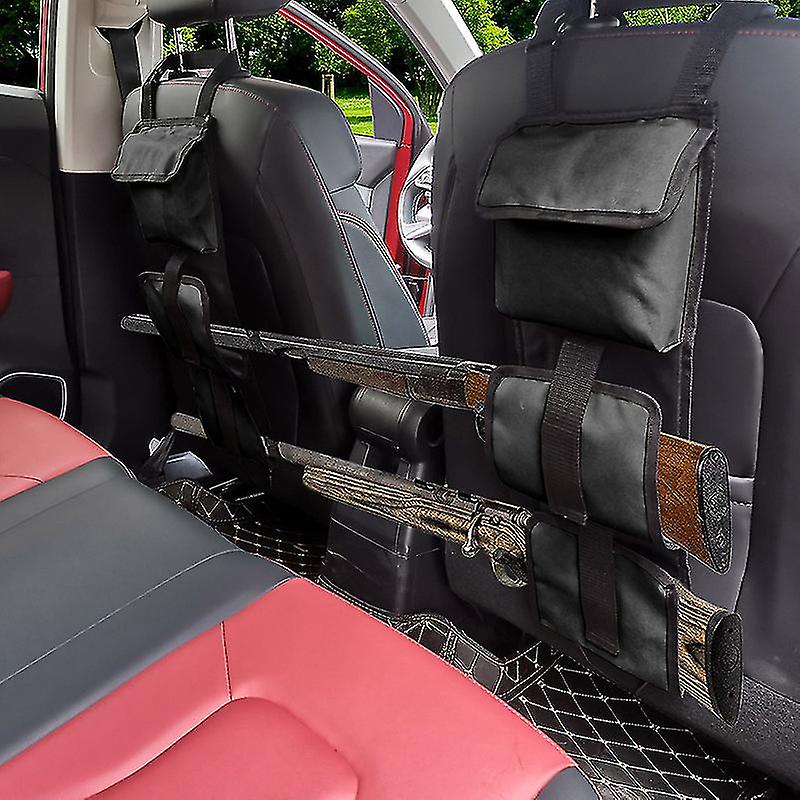 Mimigo 2ps مقعد العودة بندقية الرف, كامو المقعد الخلفي بندقية حبال حقيبة مع تخزين لسيارة جيب بيك اب شاحنة Suv حمل 2 البنادق الطويلة, في الهواء الطلق التمويه سلامة كار