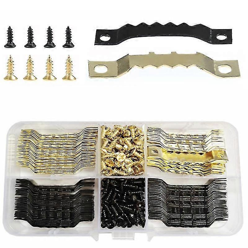 100 Two-coloured Serrated Hooks Hooks For Picture Frames Accessories For Picture Frames