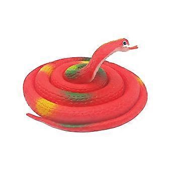 Rion Creative Tricky High Simulation Toy Snake Soft Glue Scary Whole Person Rubber Animal Fake Snake Risso's Cobra