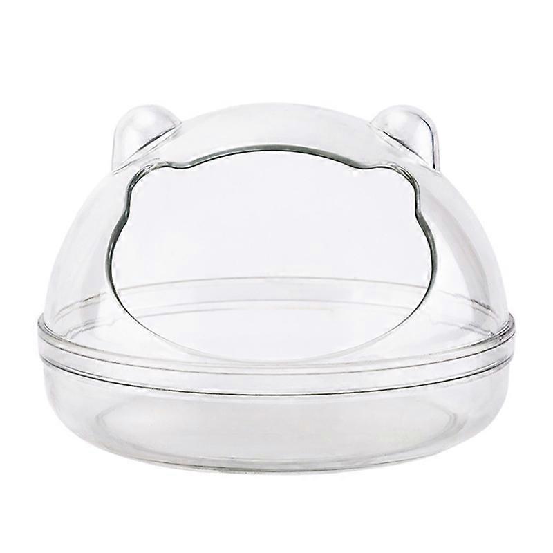 Hamster Clear Bathroom Durable Plastic Dry Bath Container Sauna Sand Box