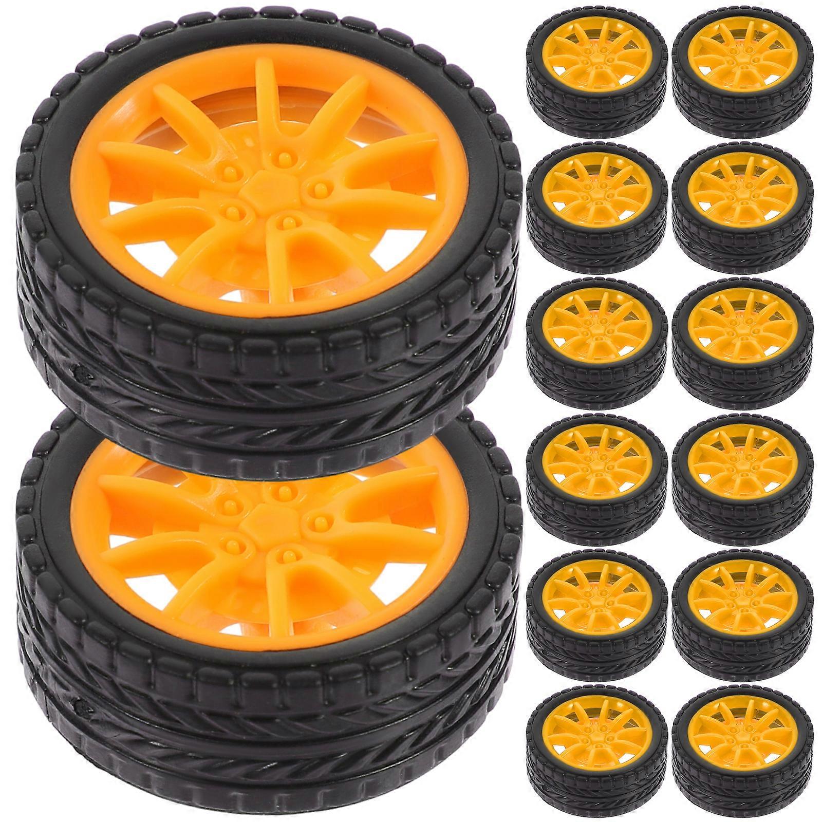 20pcs Spielzeug Räder Spielzeug Auto Räder Ersatz Auto Räder DIY Auto Räder zusammenbauen Kinder Spielzeug