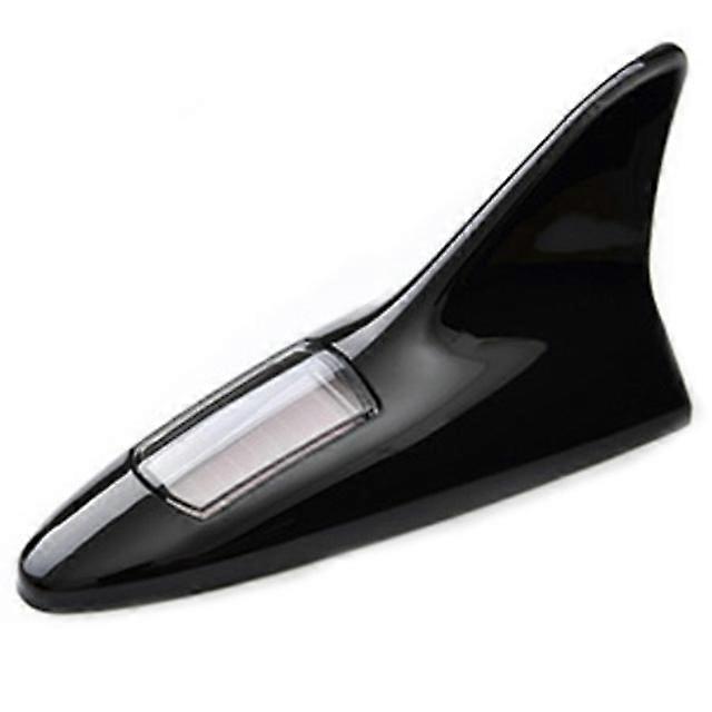 4 LED Light Simulation Shark Fin Car Radio Aerials FM Signal Design Shark Antenna For All Cars Aerials Antenna Car Styling