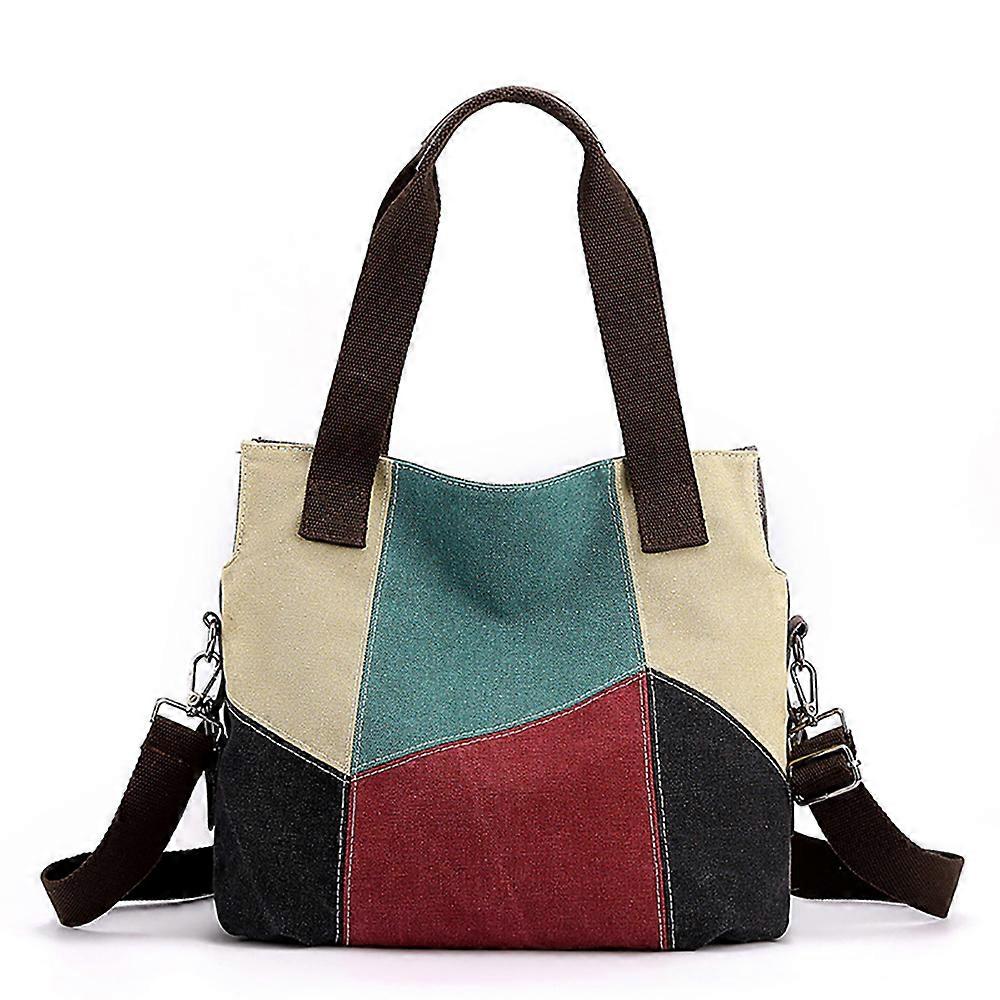 Women's Canvas Handbag Casual Shoulder Bag Crossbody Bags Retro Canvas Bag Shopper Bag