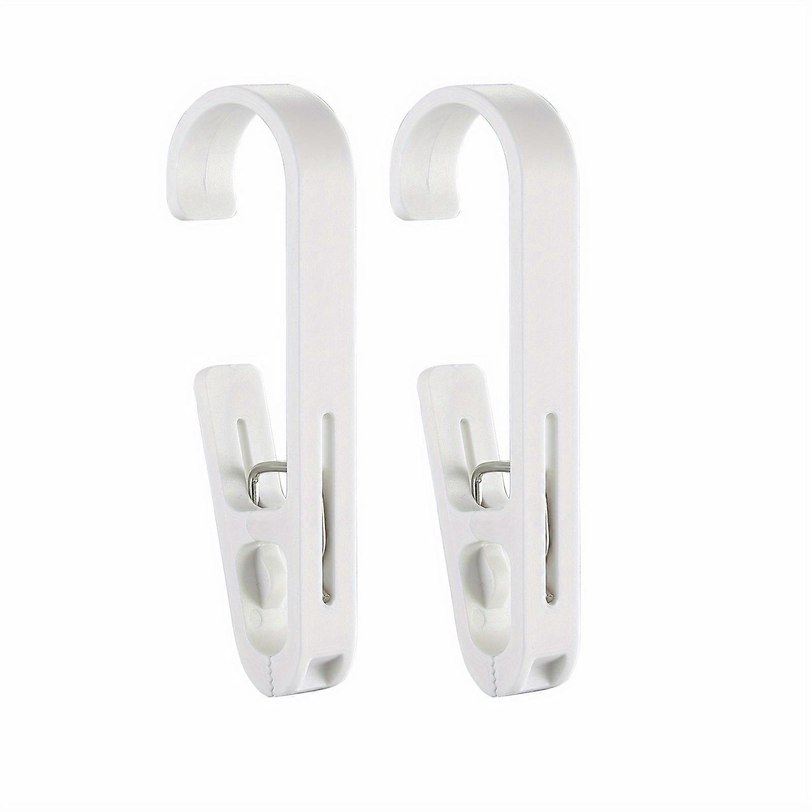 2/4/8/12pcs Versatile Large Laundry Hooks - Durable Plastic Clothes Pin Clips with S-Shaped Hanger Design for Towels, Bedding, and Clothing Drying Rac