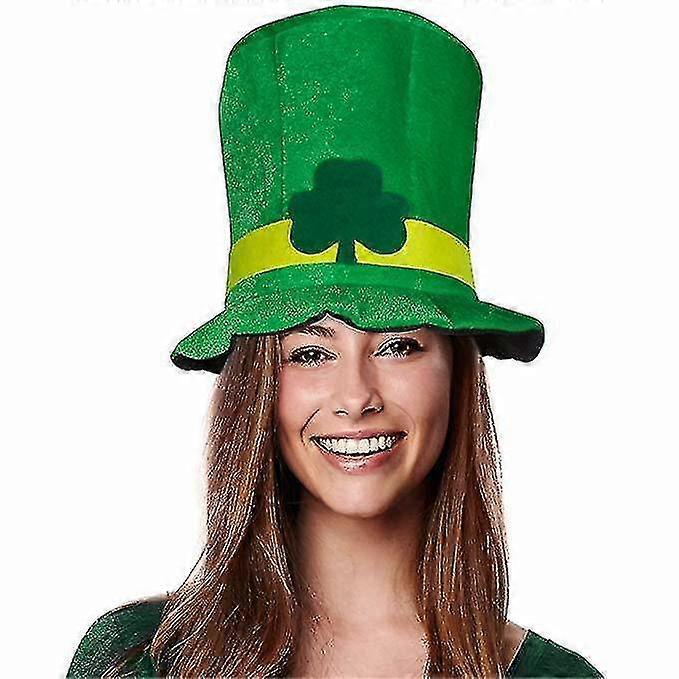 St. Patrick's Day Hat Green Hat Party Stage Performance Hat Velour Hat