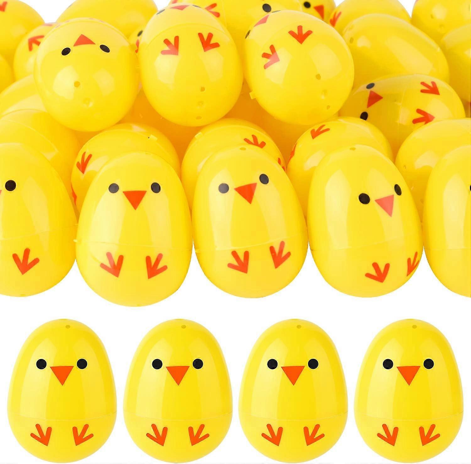 36Pcs Easter Eggs Bulk Fillable Easter Eggs Plastic Easter Chicken Eggs for Easter Basket Stuffers, Easter Egg Hunt, Easter Party Supplies