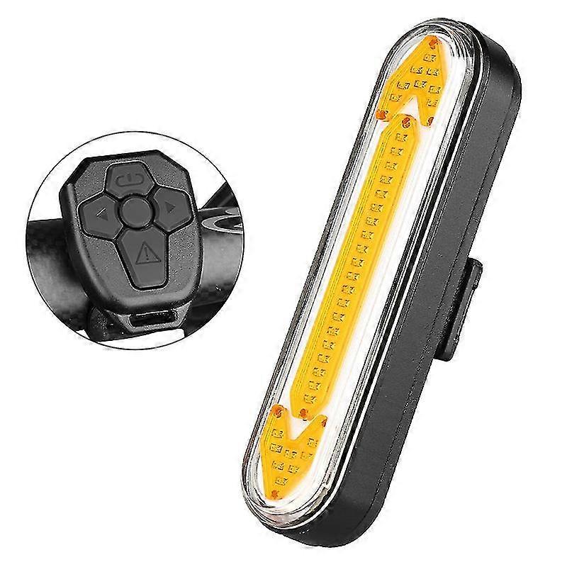 Bicycle Turn Signal Taillight Rechargeable Remote Control Warning Rear Light