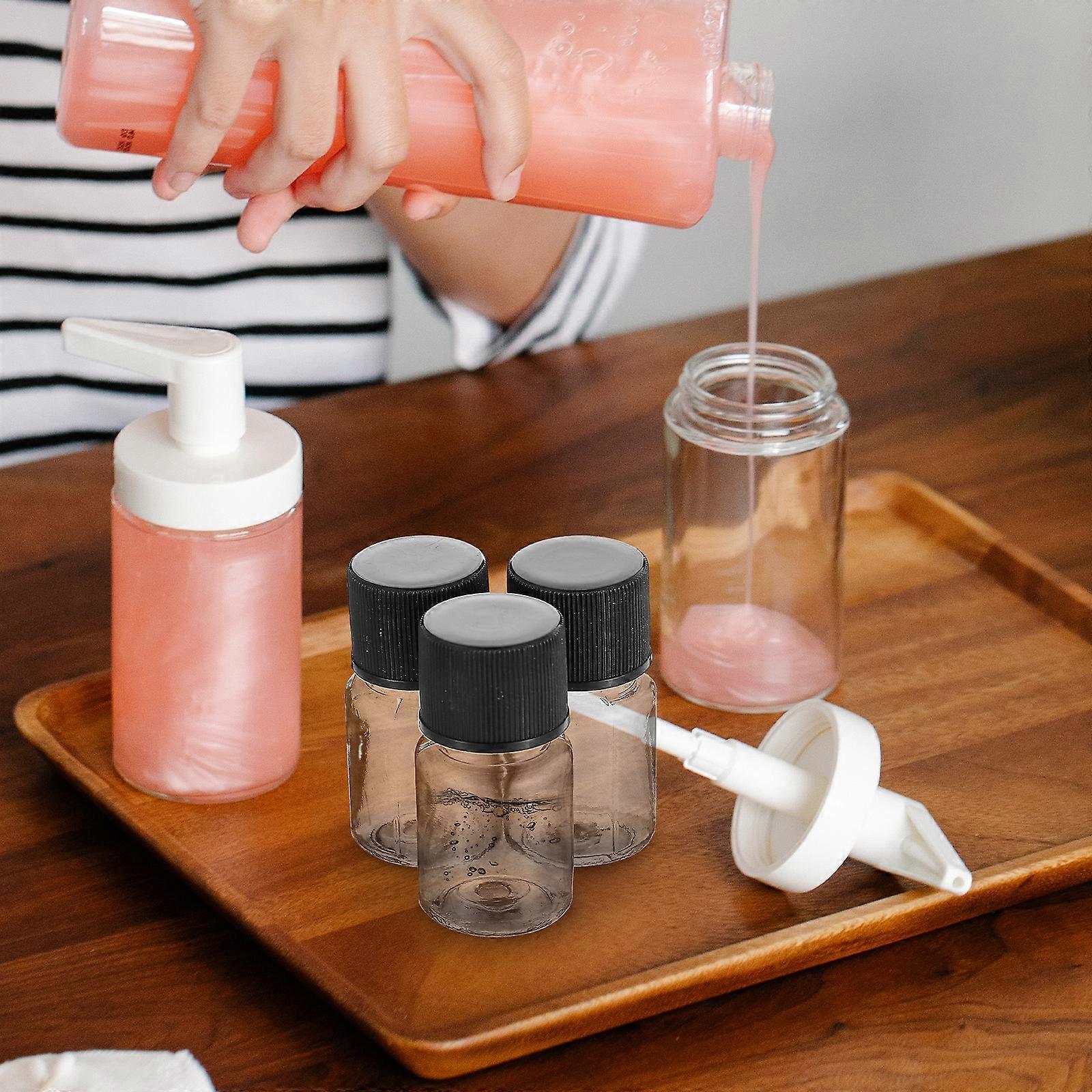 50pcs Clear Liquid Sample Bottle Small Empty Essential Oil Bottle with Screw Caps