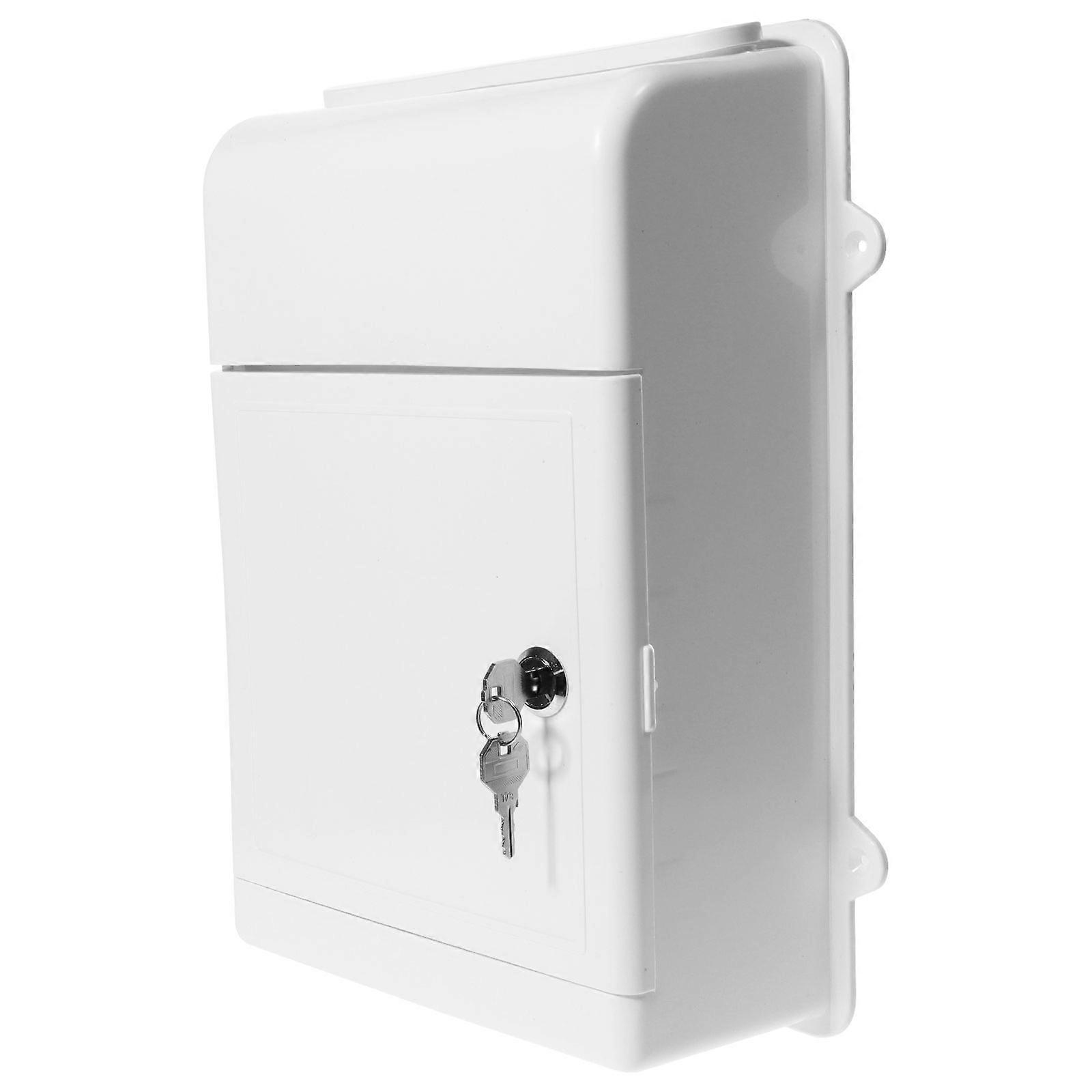 Hanging Wall Ballot Box With Lock Suggestion Box Wall-mount Mail Box Home Suggestion Box