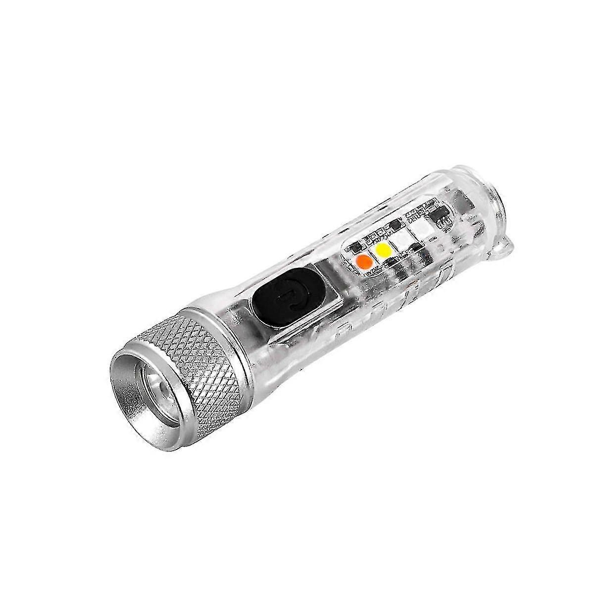 Mini T20 Led Flashlight Portable Work Light Usb Rechargeable Lamp Magnetic Warning Camping Flashlig