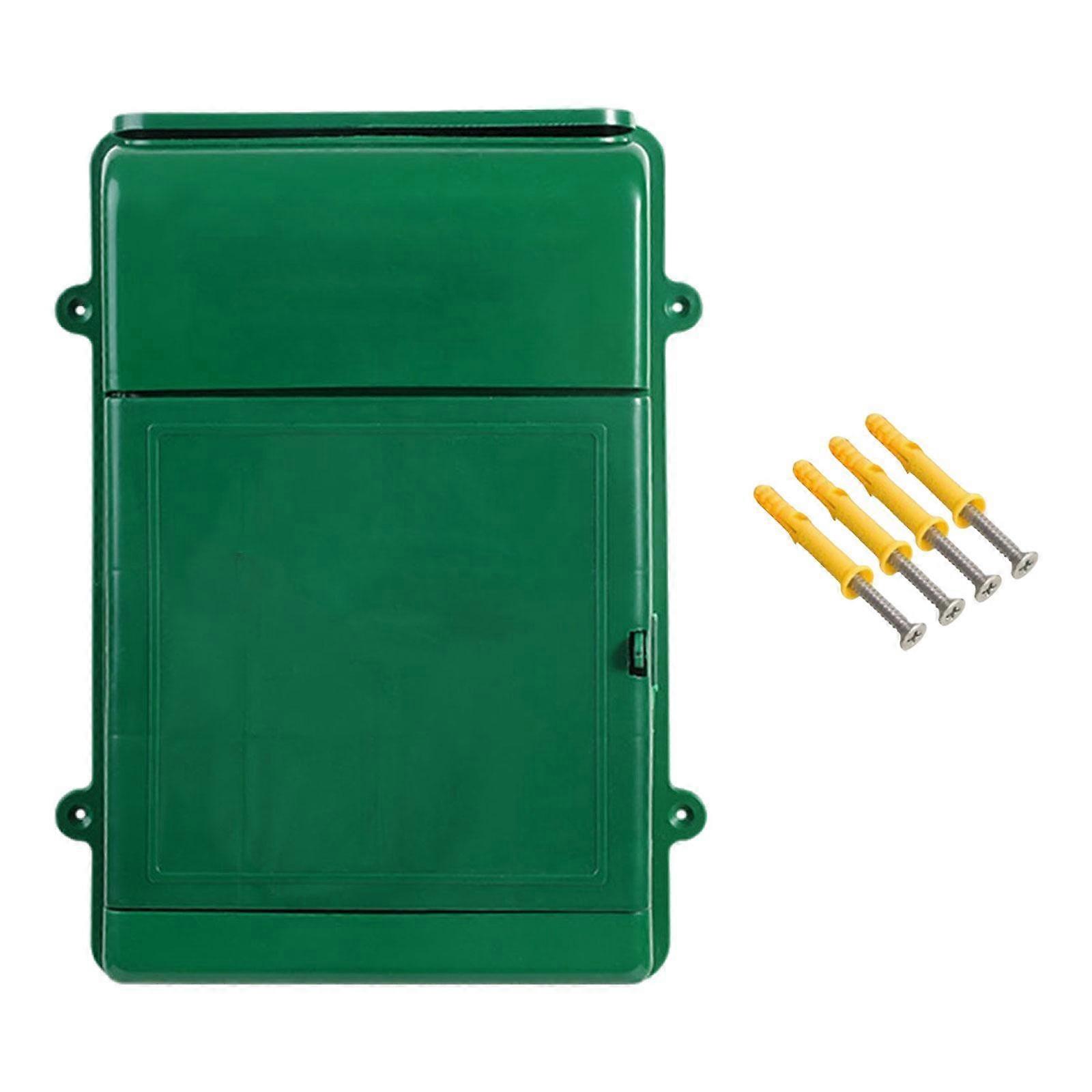 Wall Mounted Mailbox Postbox 13.5x10x2.7inch for Customer Center Lightweight Green