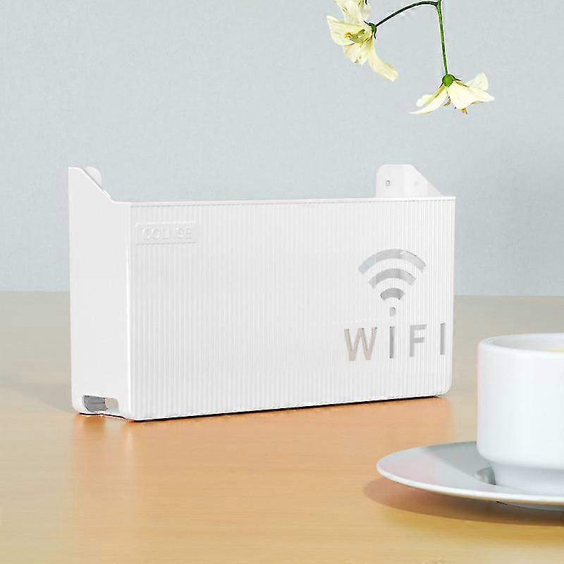 Wireless Wifi Router Shelf Storage Box, Wall Hanging Abs Plastic Organizer Box, Cable Power Bracket Organizer Box