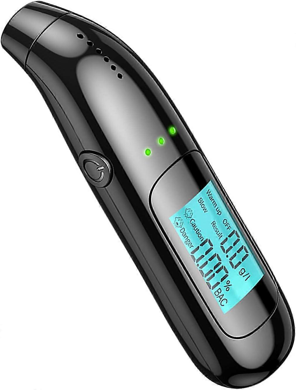 Digital Breathalyzer to Test, High-Precision Breath Tester Breathalyzer, Non-Contact Exhalation Detector for Personal and Professional Use