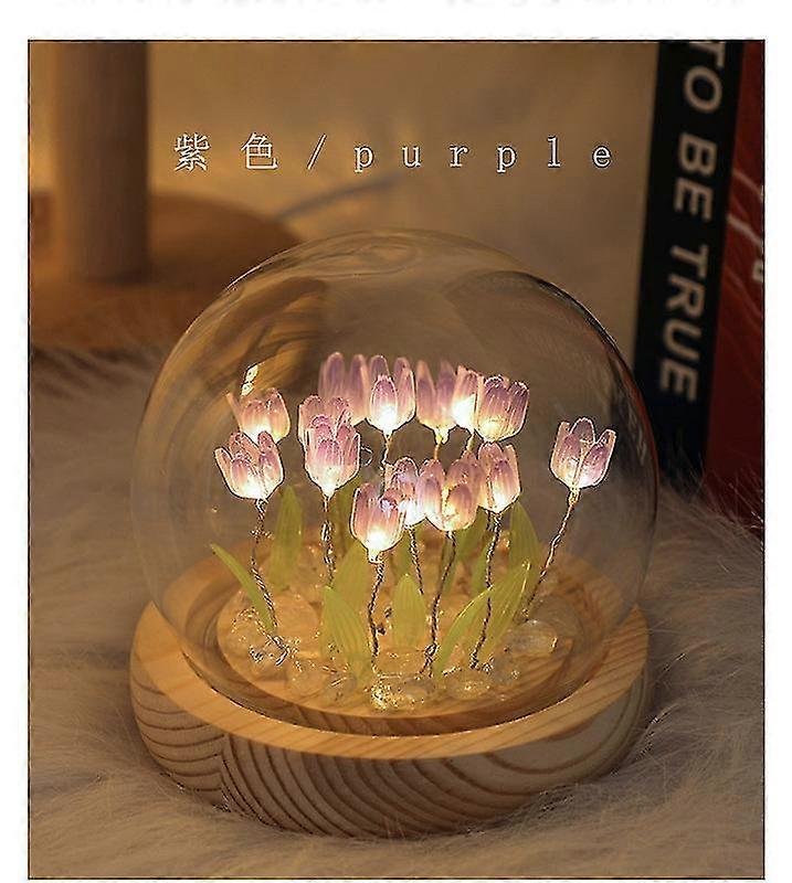 Tulip Night Light Handmade Ornaments Christmas New Year Birthday For Girlfriend