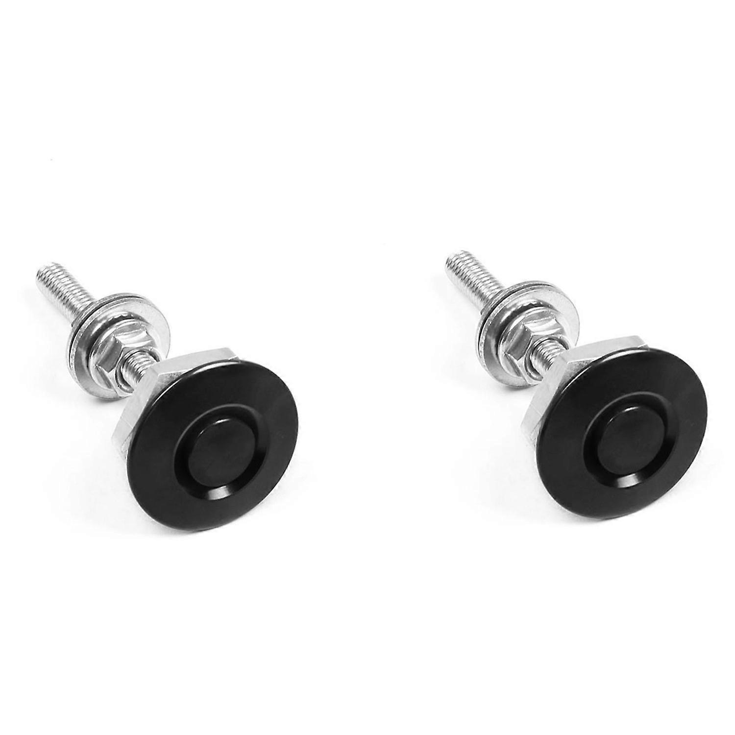 Kit of universal aluminum fixings with quick clearance, for car trunk, mudguard, hatch cover, engine, hood, locking, clips, 2 rooms