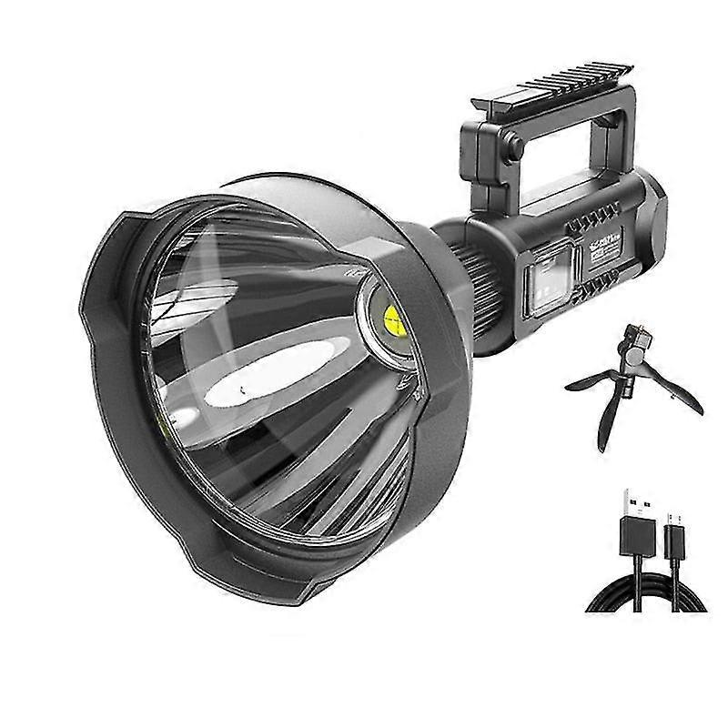 Super bright led portable spotlights flashlight searchlight with p70.2 lamp bead mountable bracket suitable for expeditions