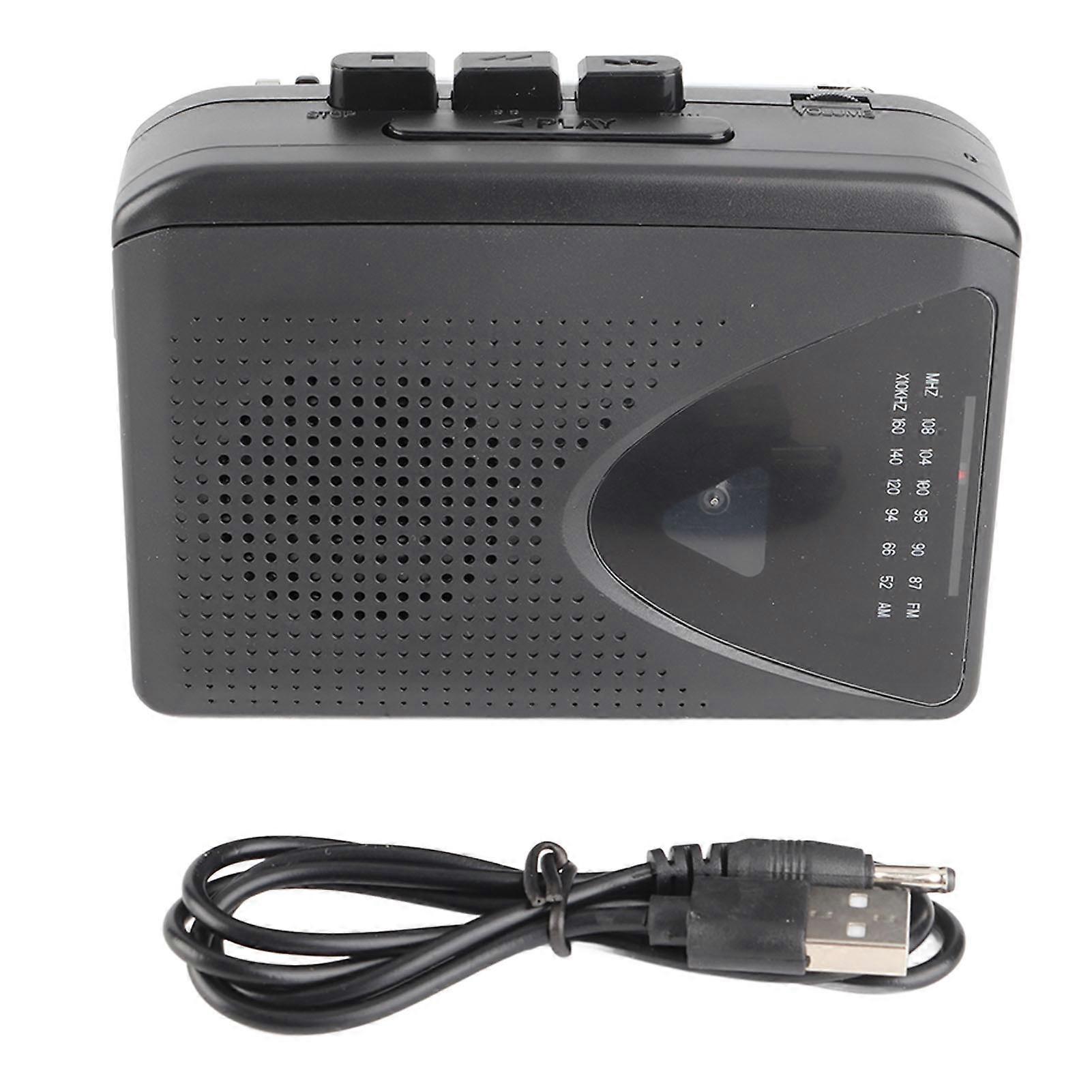 Portable Cassette Player FM AM Radio Stereo Cassette MP3 Tape Player with 3.5mm Jack and Speaker for Daily NO.6022