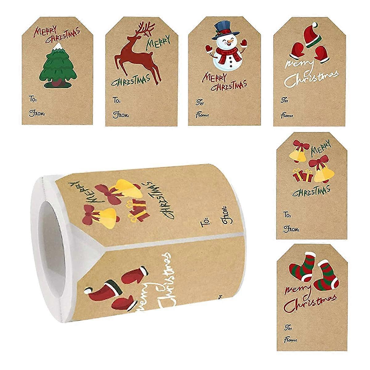 Tags Stickers, 250Pcs/roll Tags 6 Style