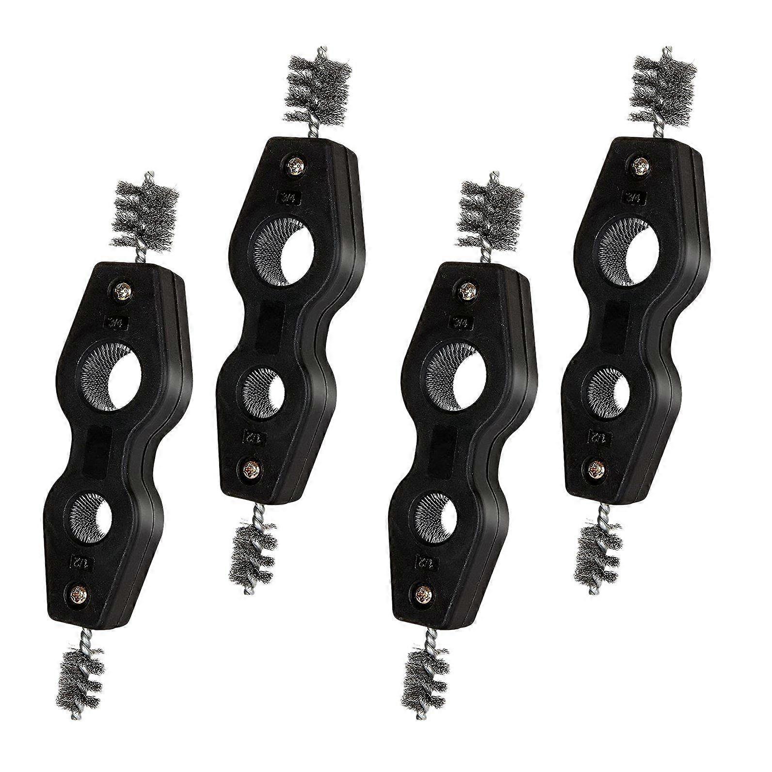4Pcs Copper Tubing Brushes, Pipe Cleaning Tool Copper Pipe Tool Fitting Brushes Copper Tubing, for