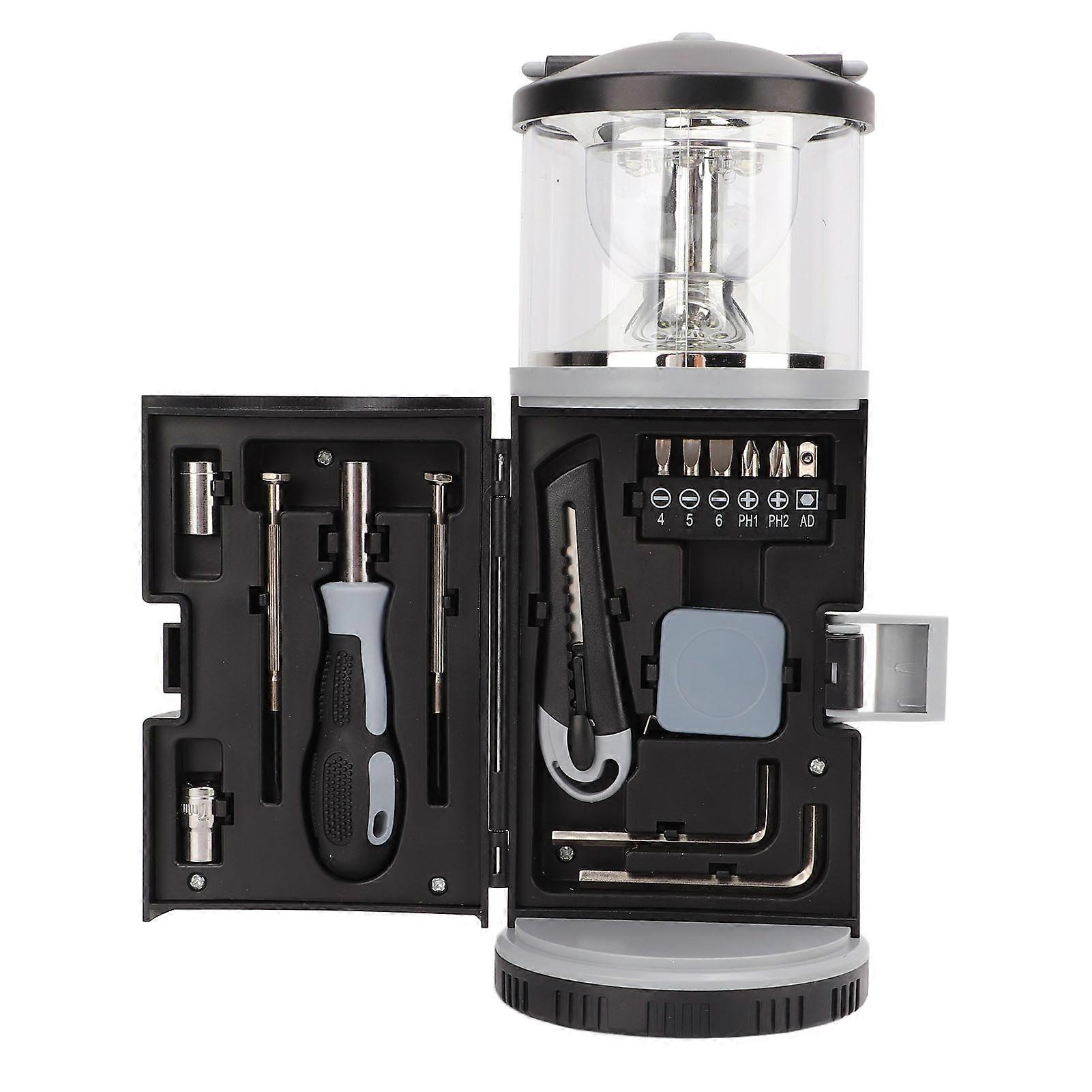 Lantern Hardware Tool Set Multifunction Auto Repair Outdoor Camping Hardware Kits