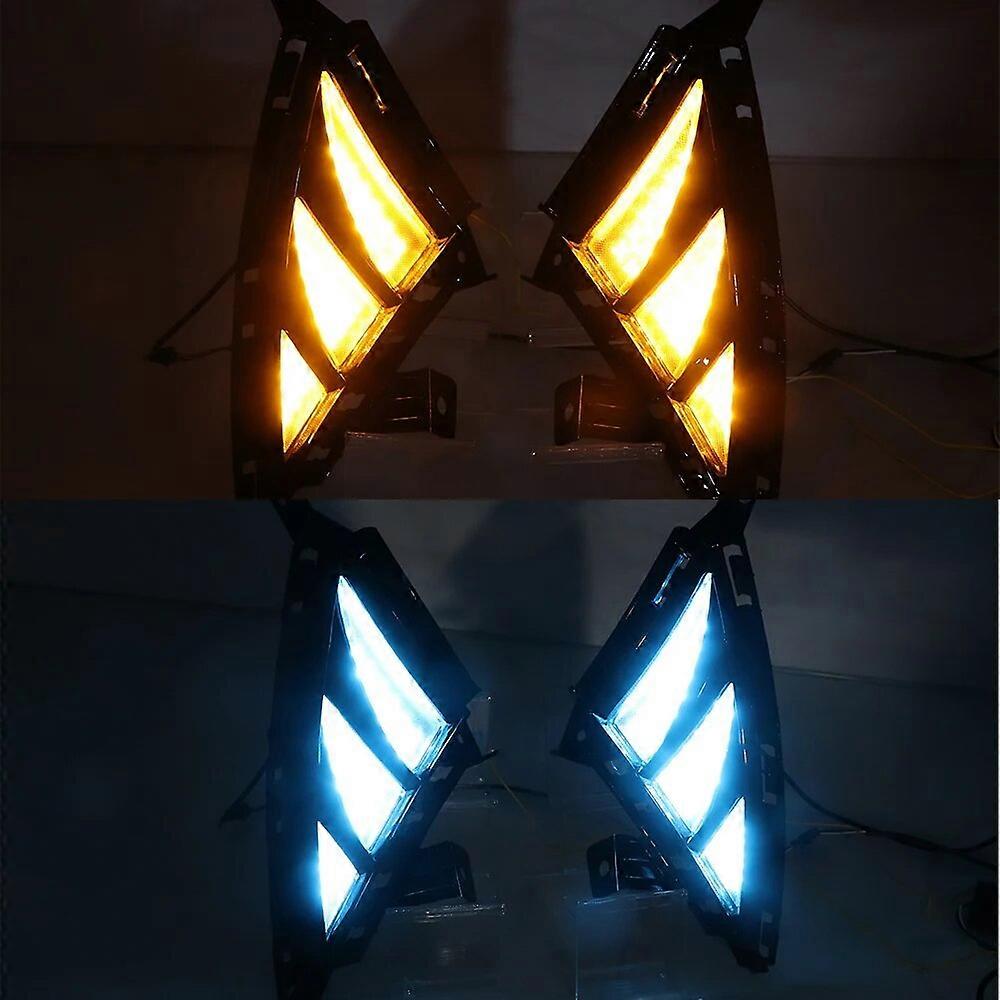 thumbnail image 2 of VGETTING Daytime Running Light Assembly For Hyundai Elantra 2021-2023 - LED DRL With Amber Turn Signal, Clear Lens 2 of 4