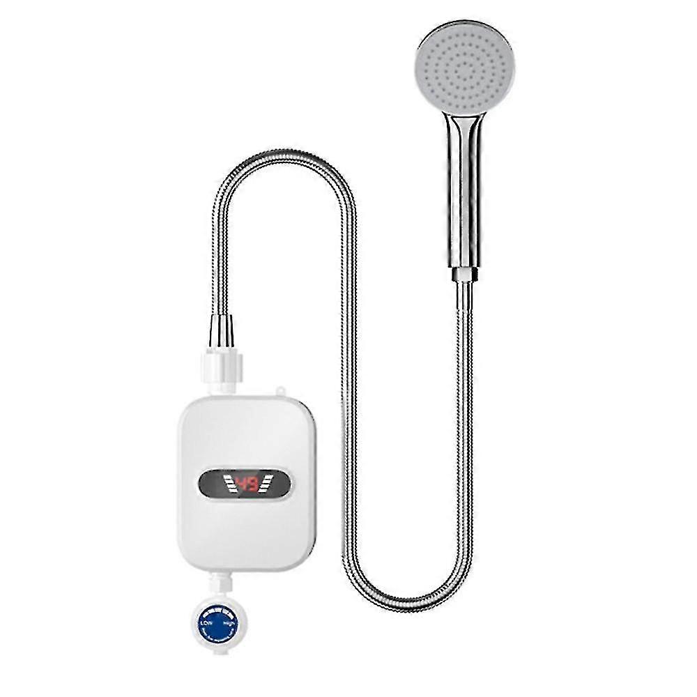 3500w Electric Water Heater 3 Seconds Heating Bathroom Kitchen Tankless Water Heater Temperature Di